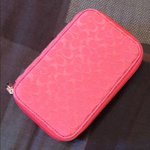 Coach travel jewelry case